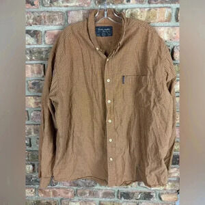 Vintage 90s Abercrombie & Fitch Mens Shirt Size XL Heavy Outdoors Plaid